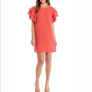NWT Adriana Papell dress with ruffle sleeves